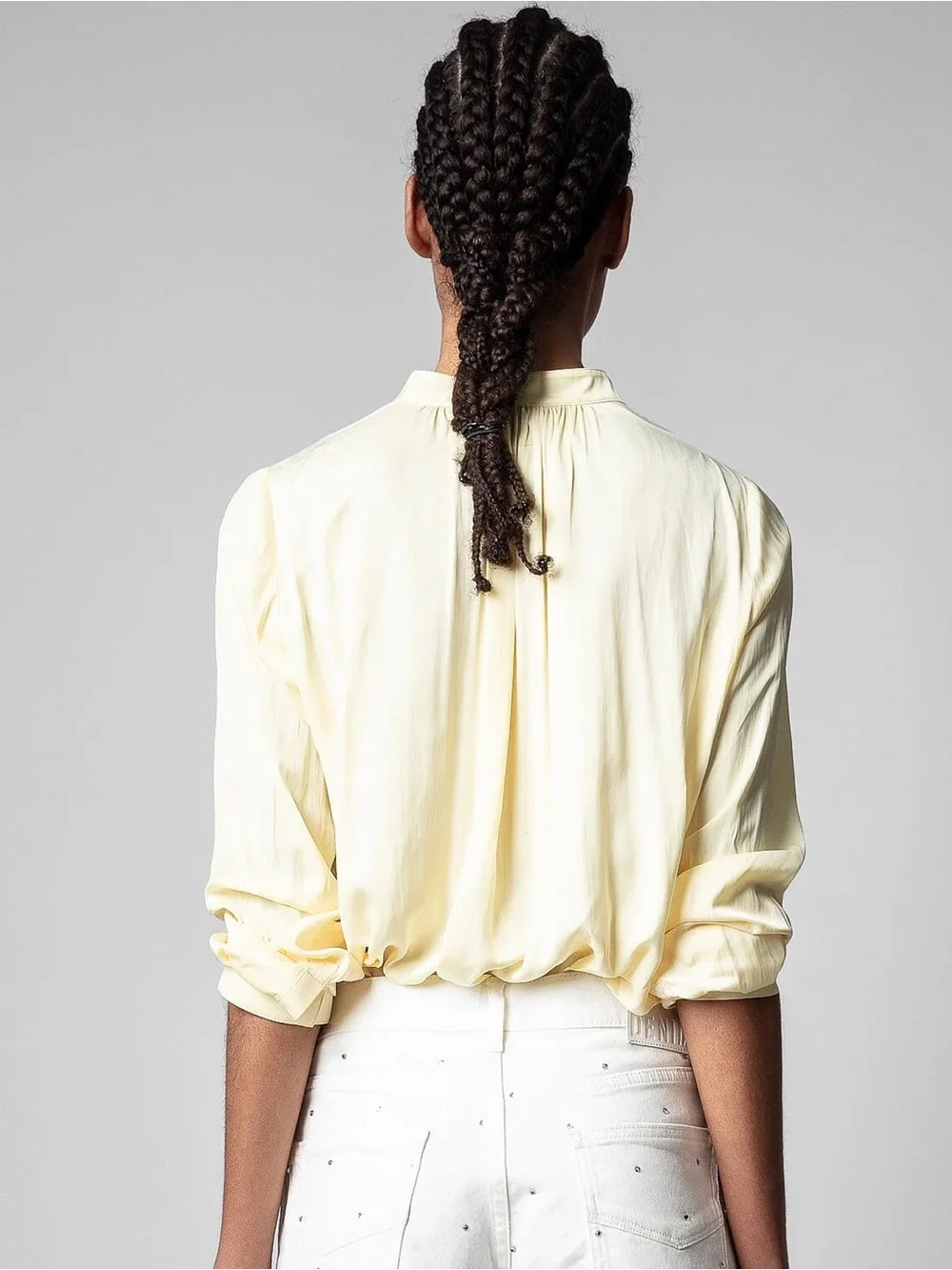 Zadig & Voltaire - Tink Satin Shirt - Butter Yellow